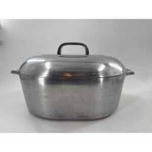 Wagner Ware Roaster Silver Magnalite Sidney O 4265-M Oval Dutch Oven Lid
